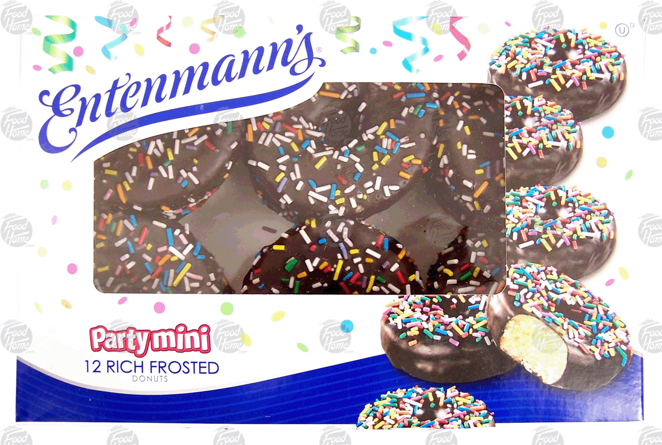 Entenmann's Party mini rich frosted mini donuts, 12-count Full-Size Picture